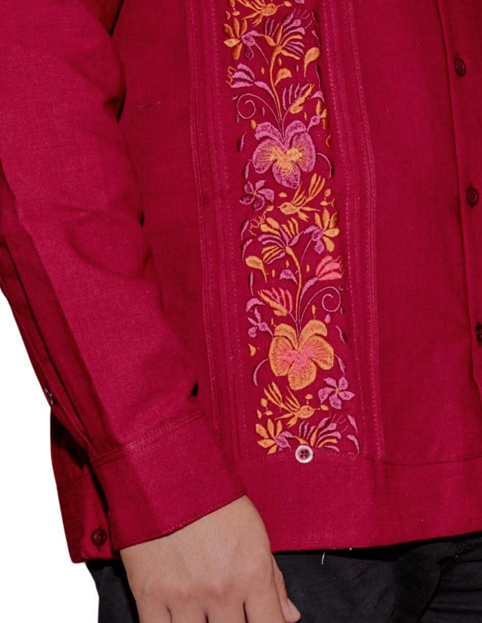 Guayabera manga larga para hombre 3