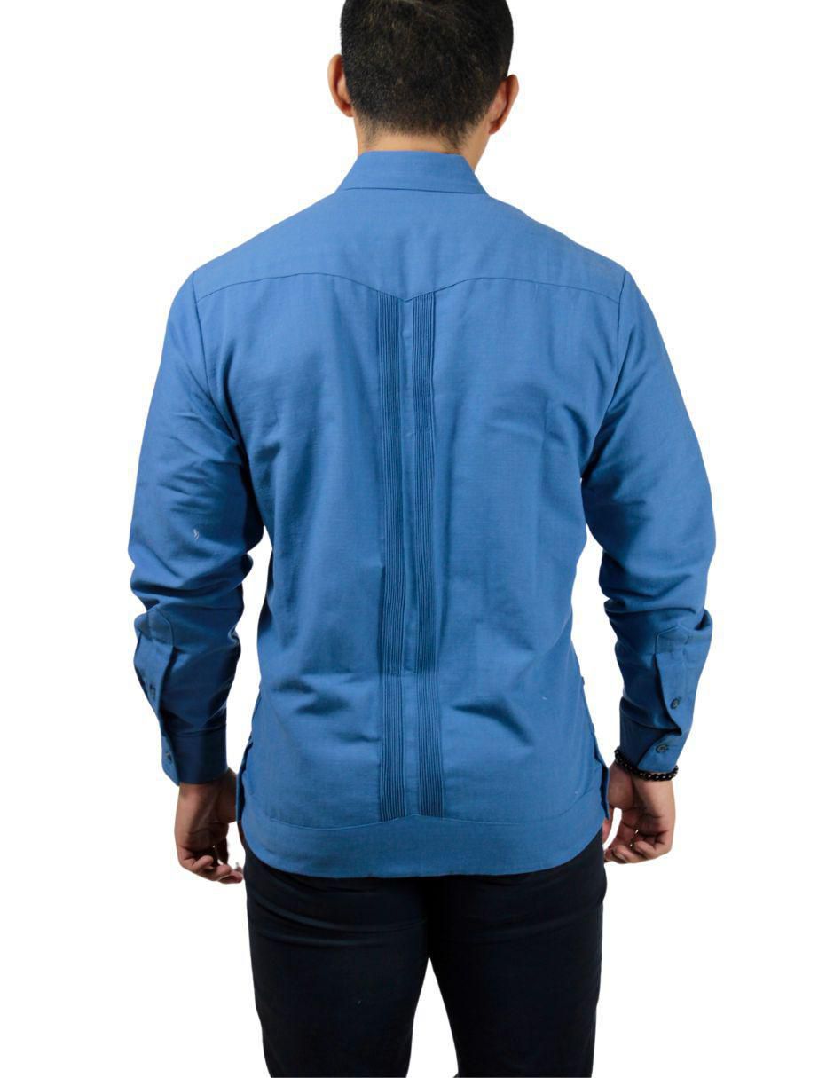 "guayabera" "manga" larga teya artesanal "para" hombre