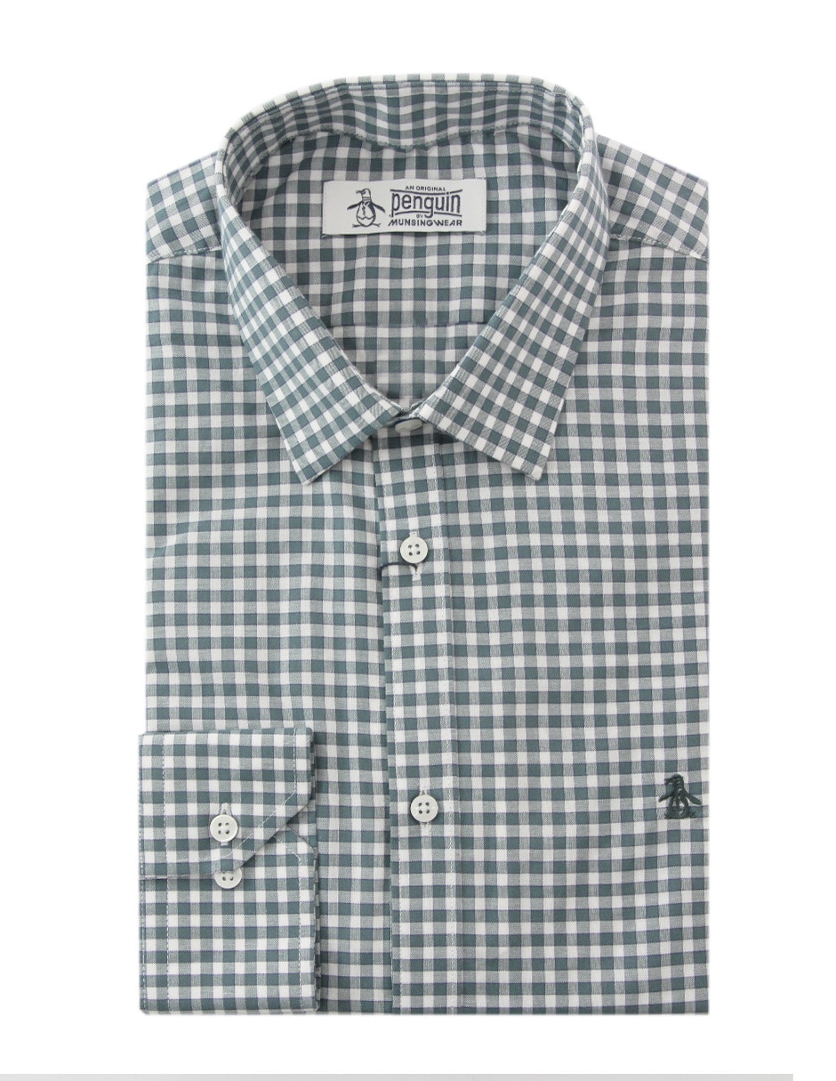 Camisa de vestir Original Penguin de algodon manga larga para hombre