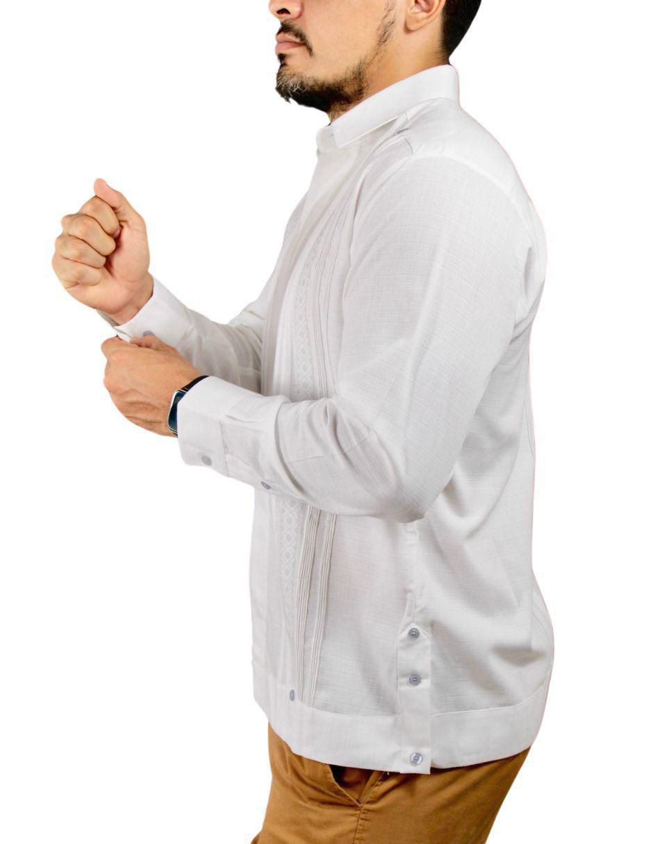 Guayabera manga larga para hombre 2