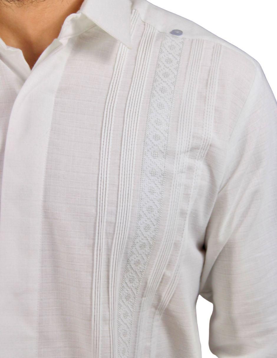 Guayabera manga larga para hombre 3