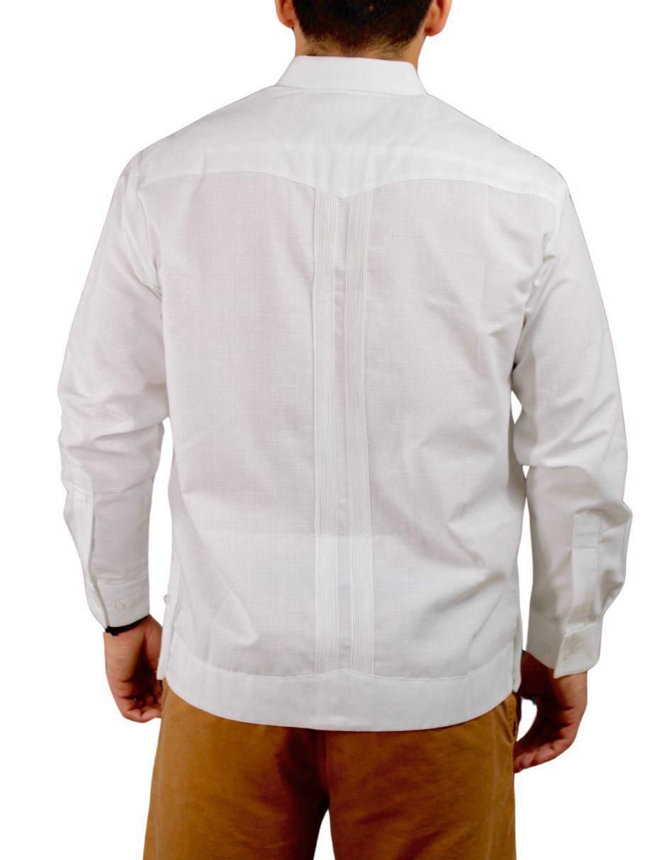 Guayabera manga larga para hombre 5