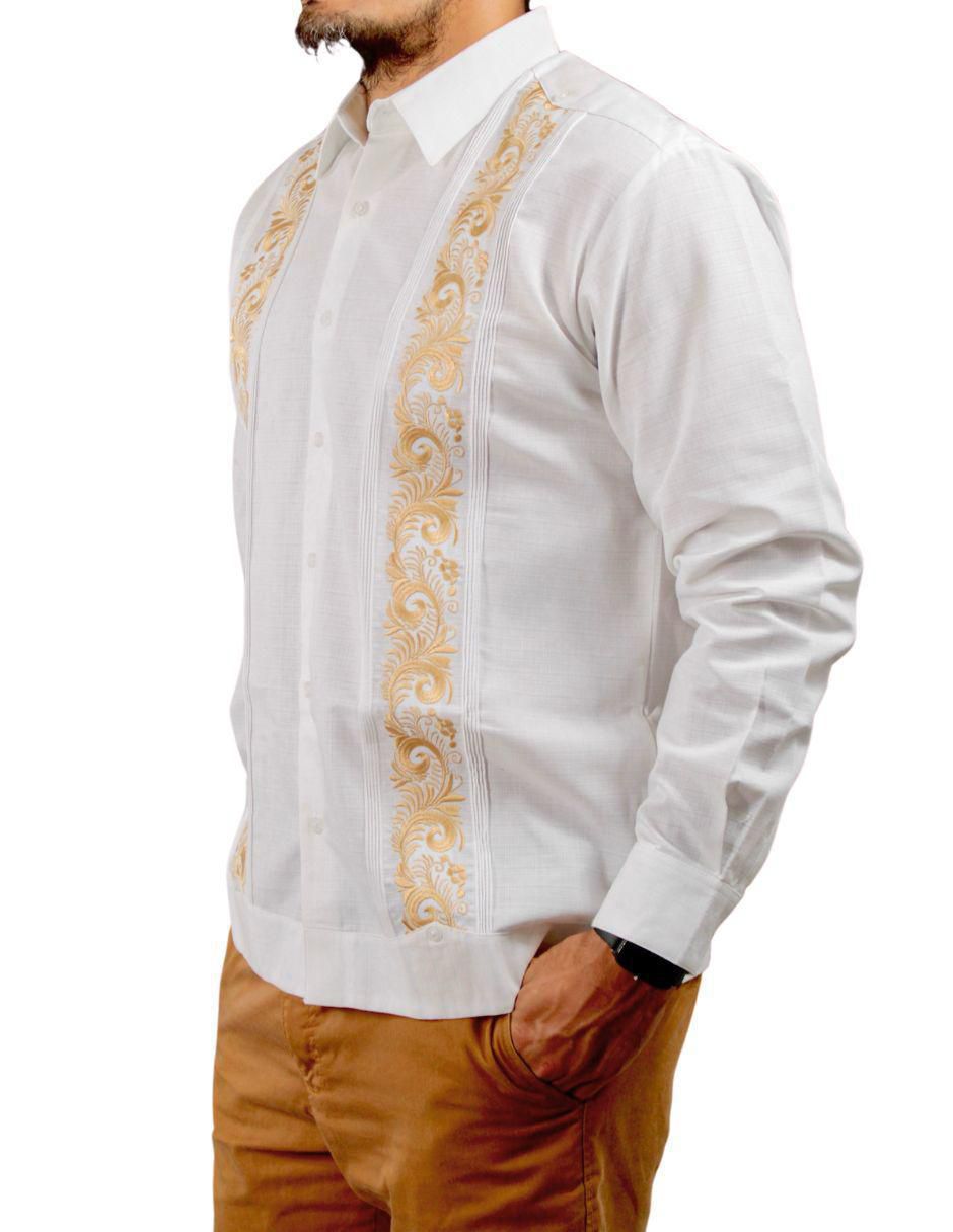 Guayabera manga larga para hombre 2