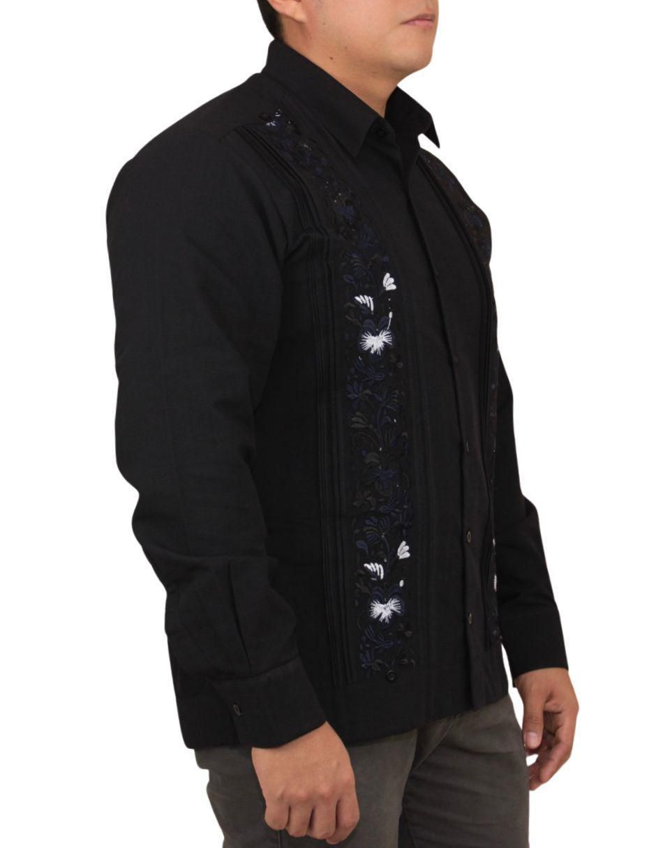Guayabera manga larga para hombre 2