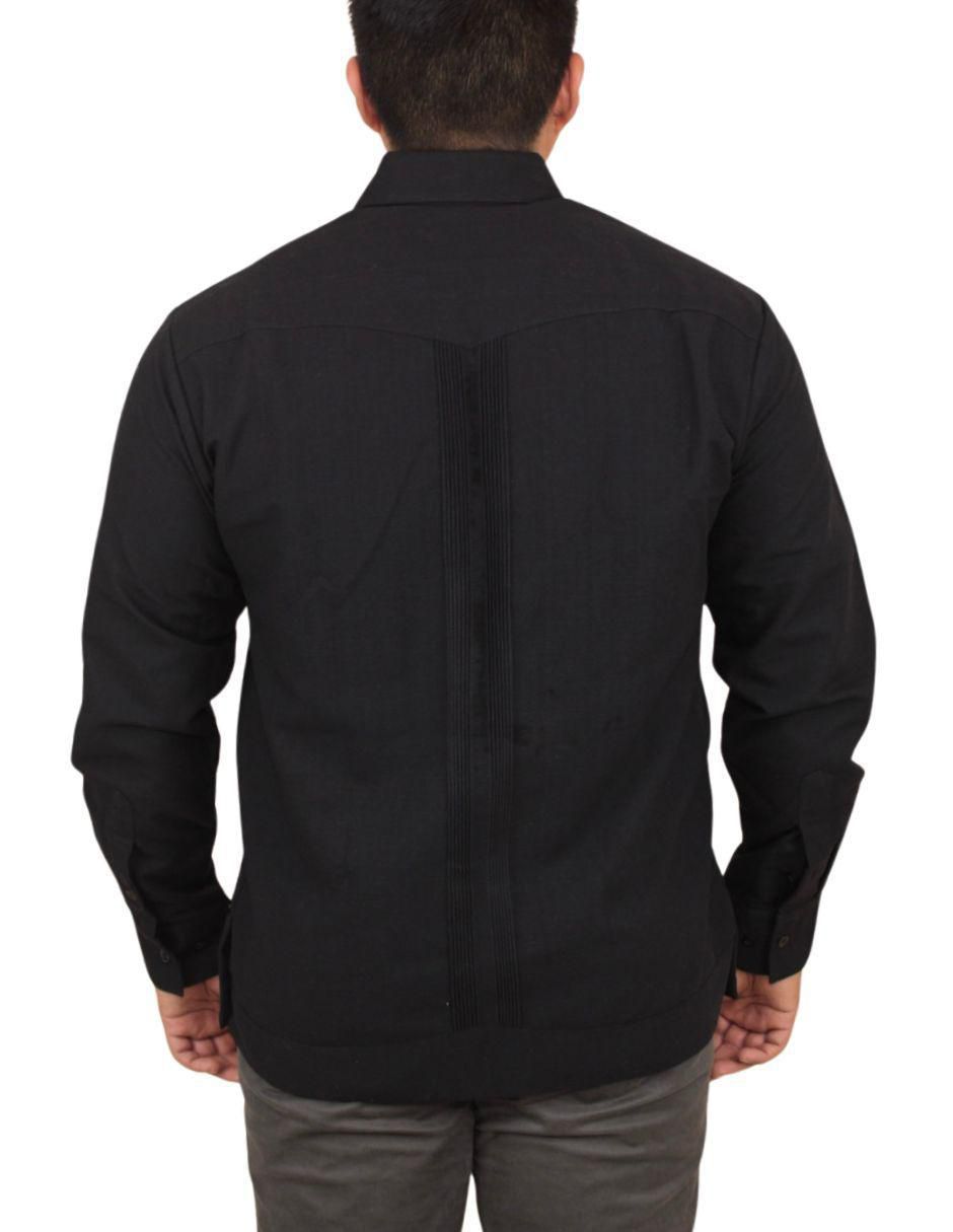 Guayabera manga larga para hombre 5