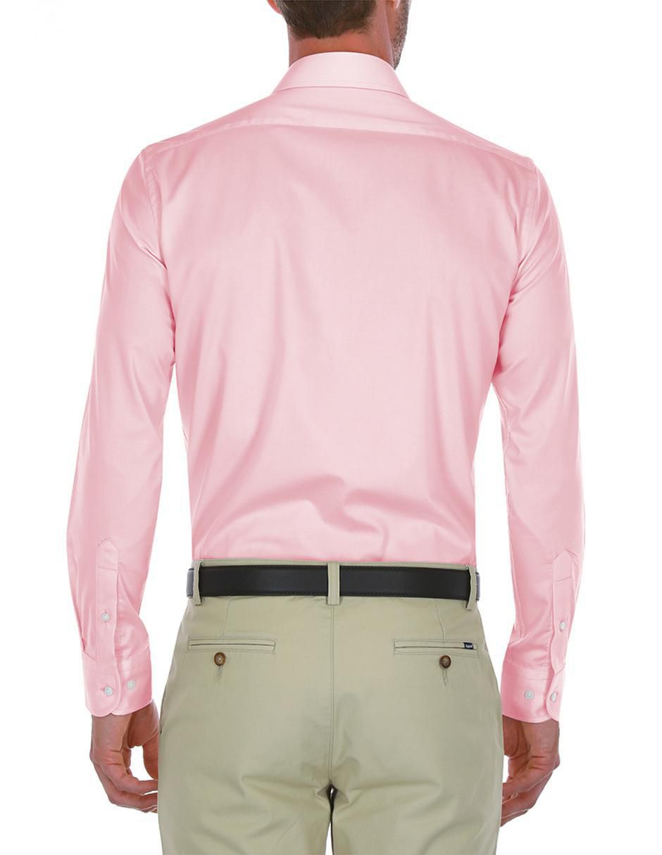 Camisa de vestir de algodón manga larga para hombre 2