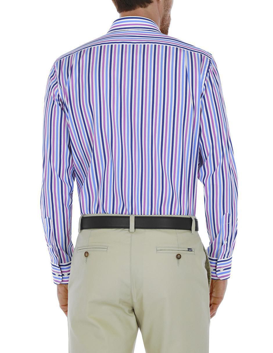 Camisa de vestir de algodón manga larga para hombre 2