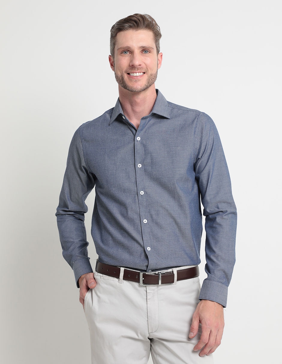 Jbe Liverpool Camisas Para Caballero Camisa Casual Jbe De Algodón Manga  Larga Para Hombre, image size:940x1215