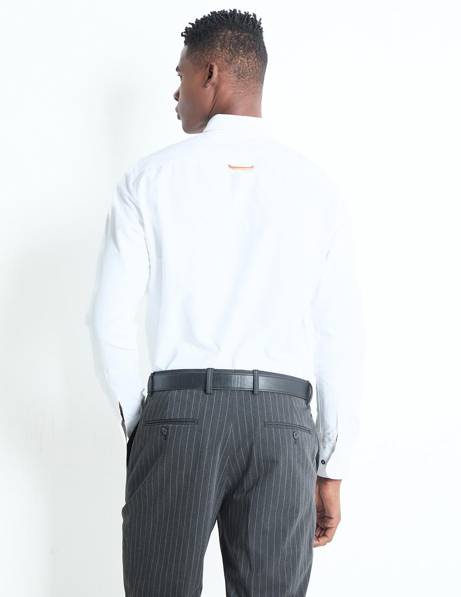 Camisa casual manga larga para hombre 2