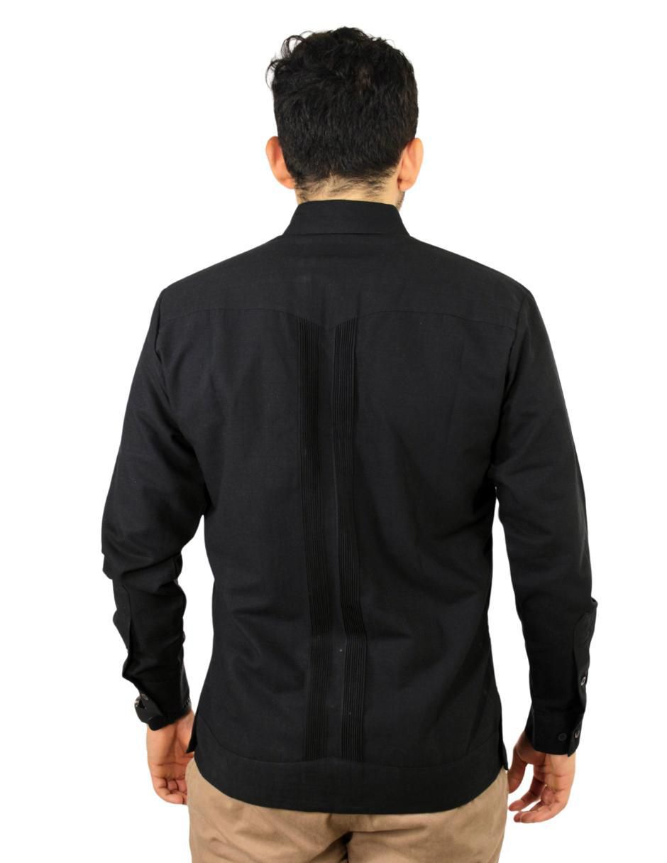 Guayabera manga larga para hombre 6