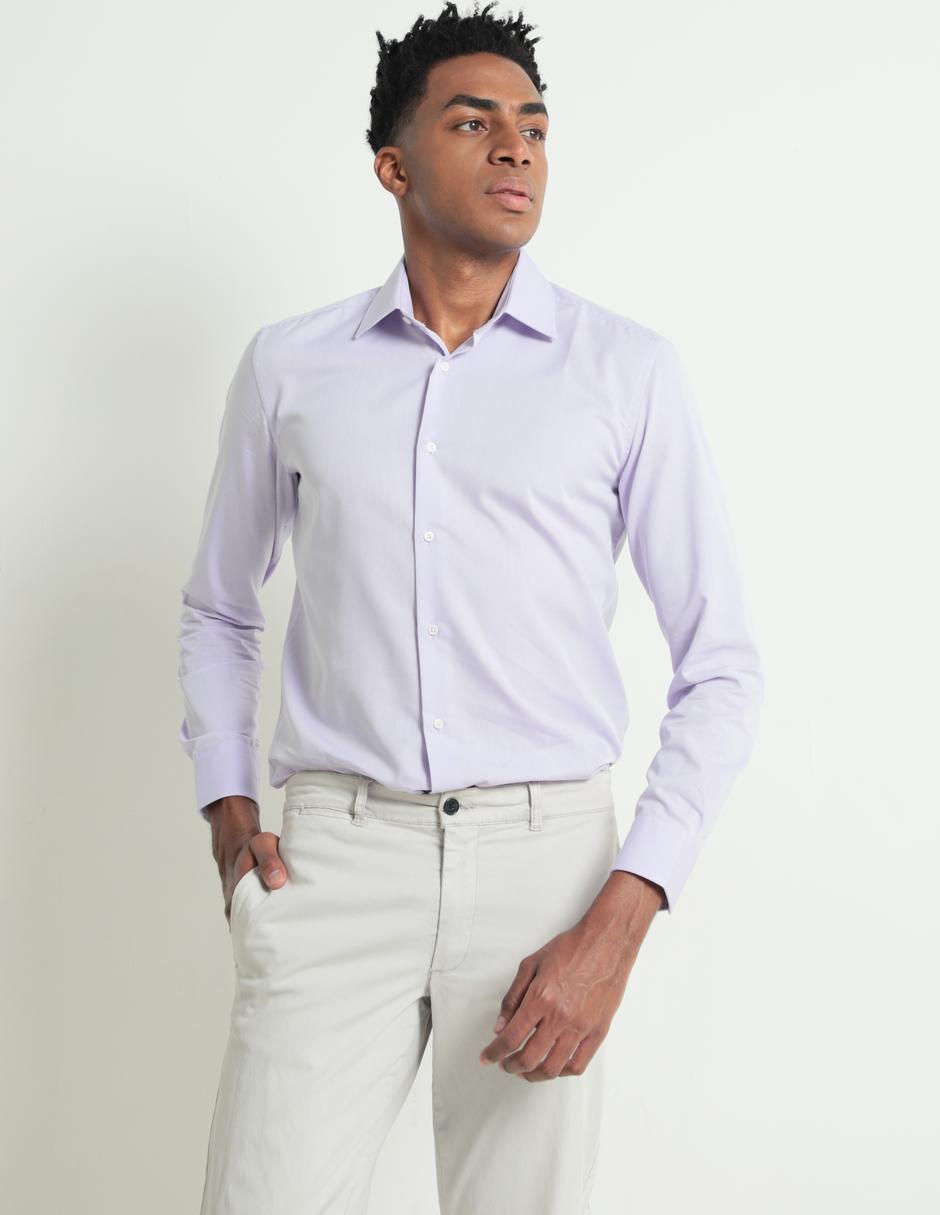 Camisa de vestir de algodón manga larga para hombre Camisa de vestir de algodón manga larga para hombre