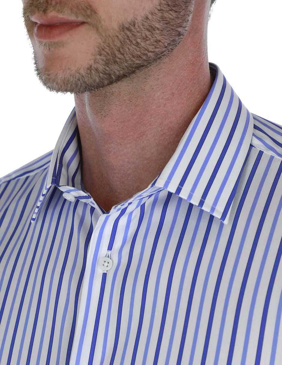 Camisa business casual de algodón manga larga para hombre 3