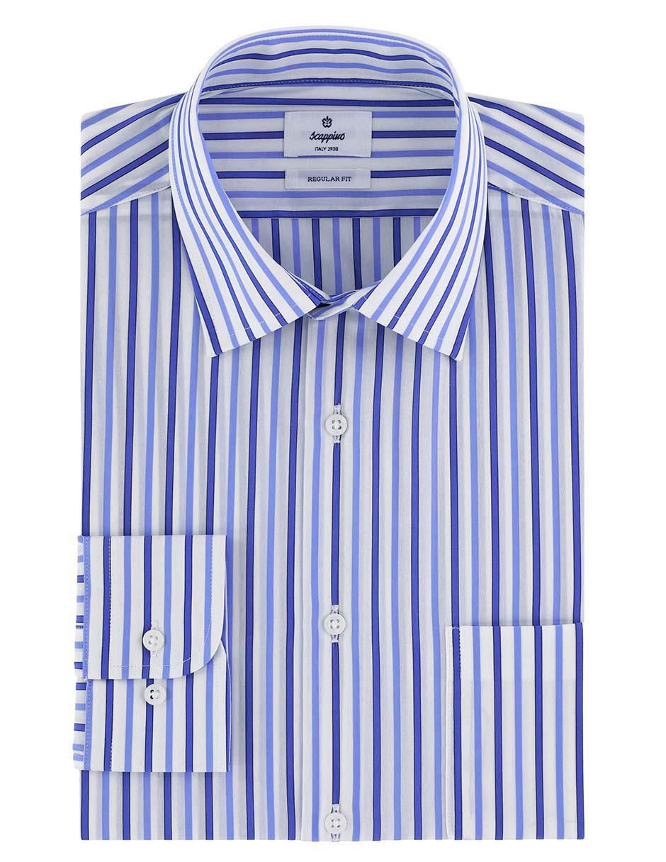Camisa business casual de algodón manga larga para hombre 4