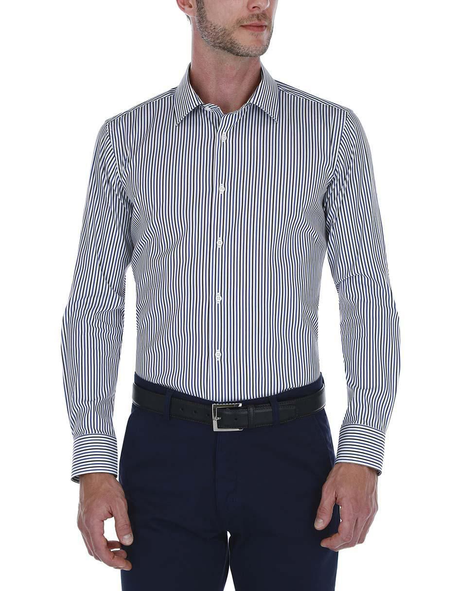 Camisa business casual de algodón manga larga para hombre Camisa business casual de algodón manga larga para hombre