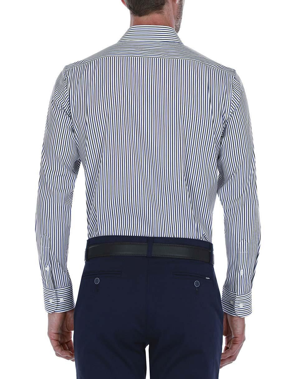 Camisa business casual de algodón manga larga para hombre 2