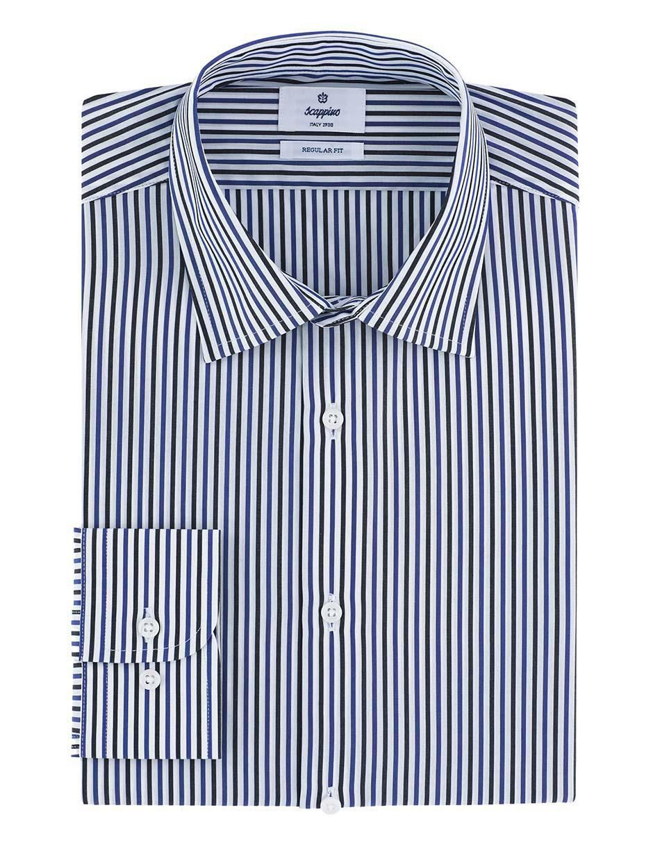 Camisa business casual de algodón manga larga para hombre 4