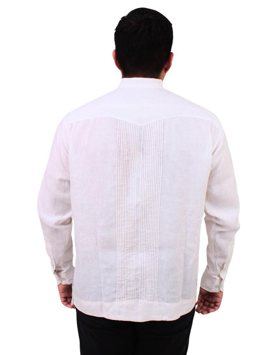 Guayabera manga larga para hombre 6