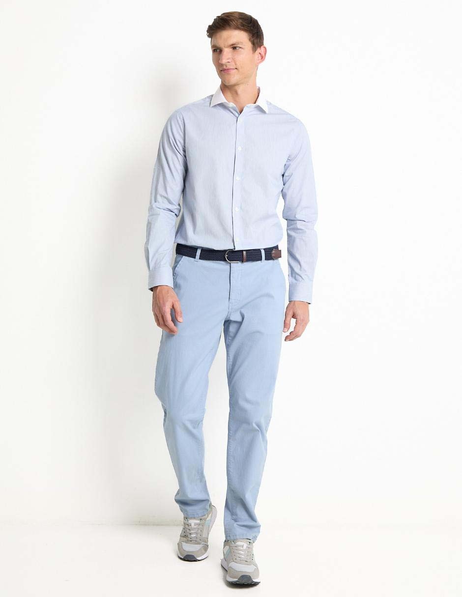 Camisa casual de algodón manga larga para hombre 3