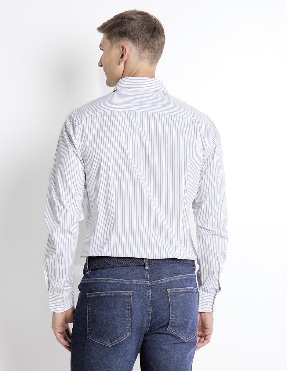 Camisa casual de algodón manga larga para hombre 2
