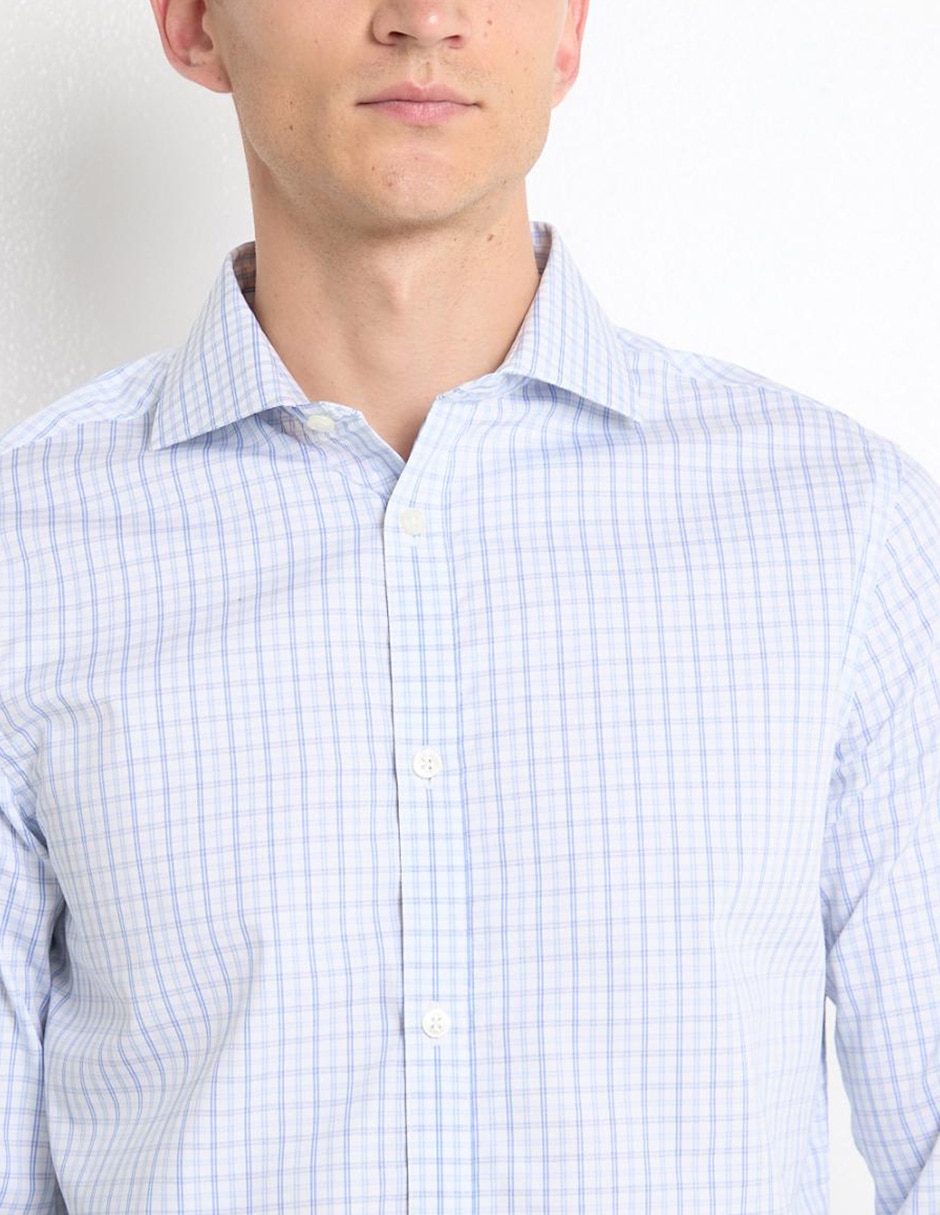 Camisa casual de algodón manga larga para hombre 4