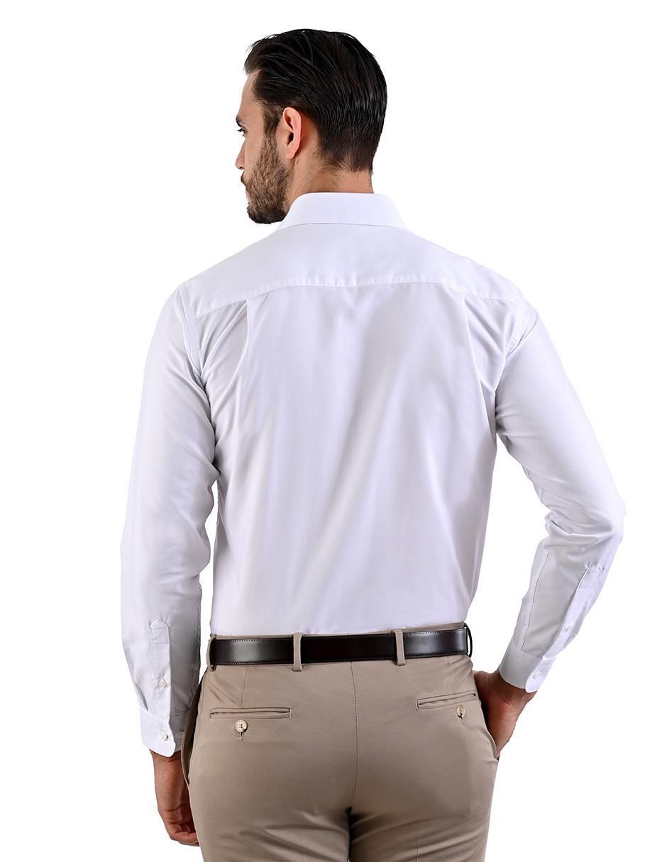 Camisa formal manga larga para hombre 4