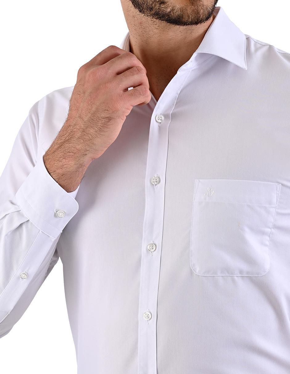 Camisa formal manga larga para hombre 5