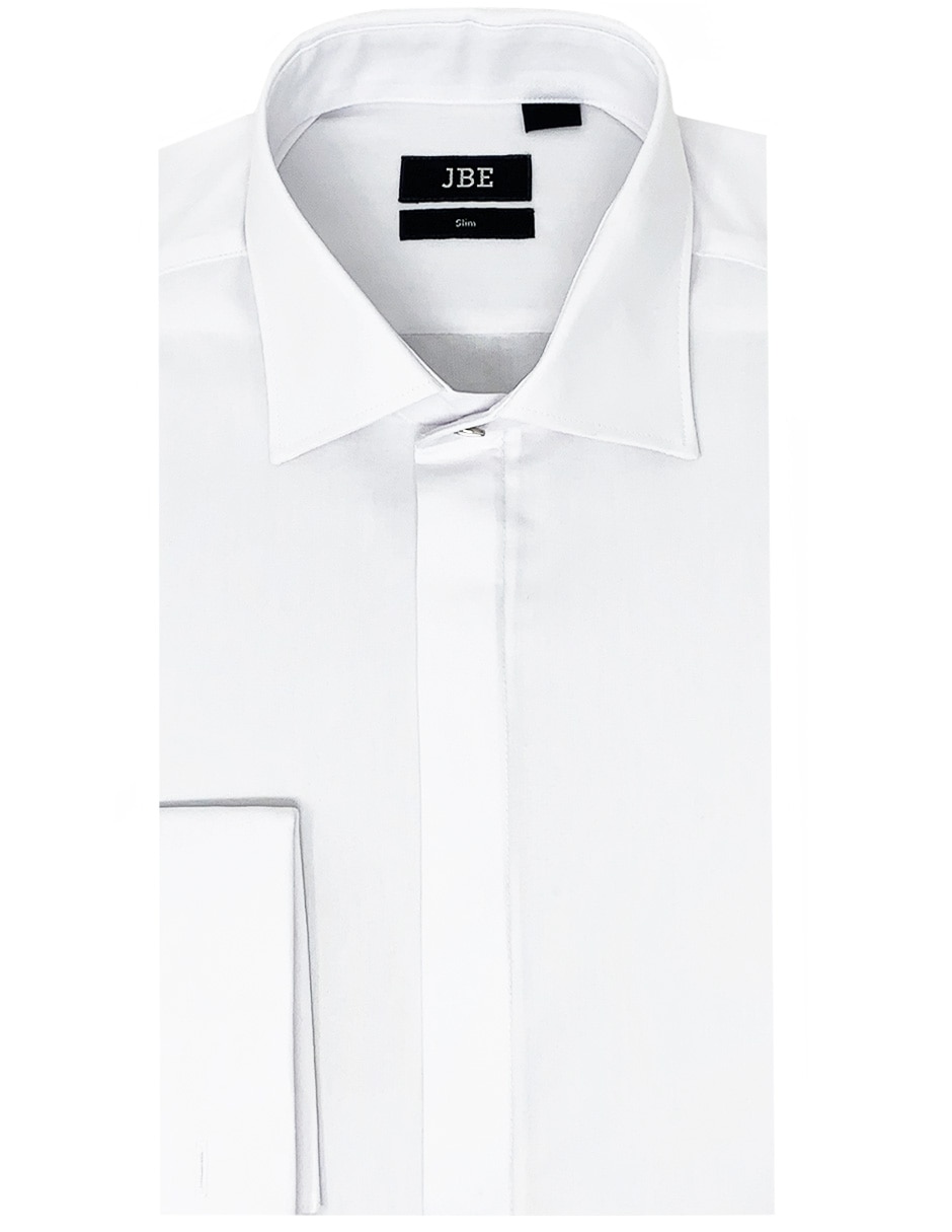 Camisa etiqueta manga larga para hombre 1