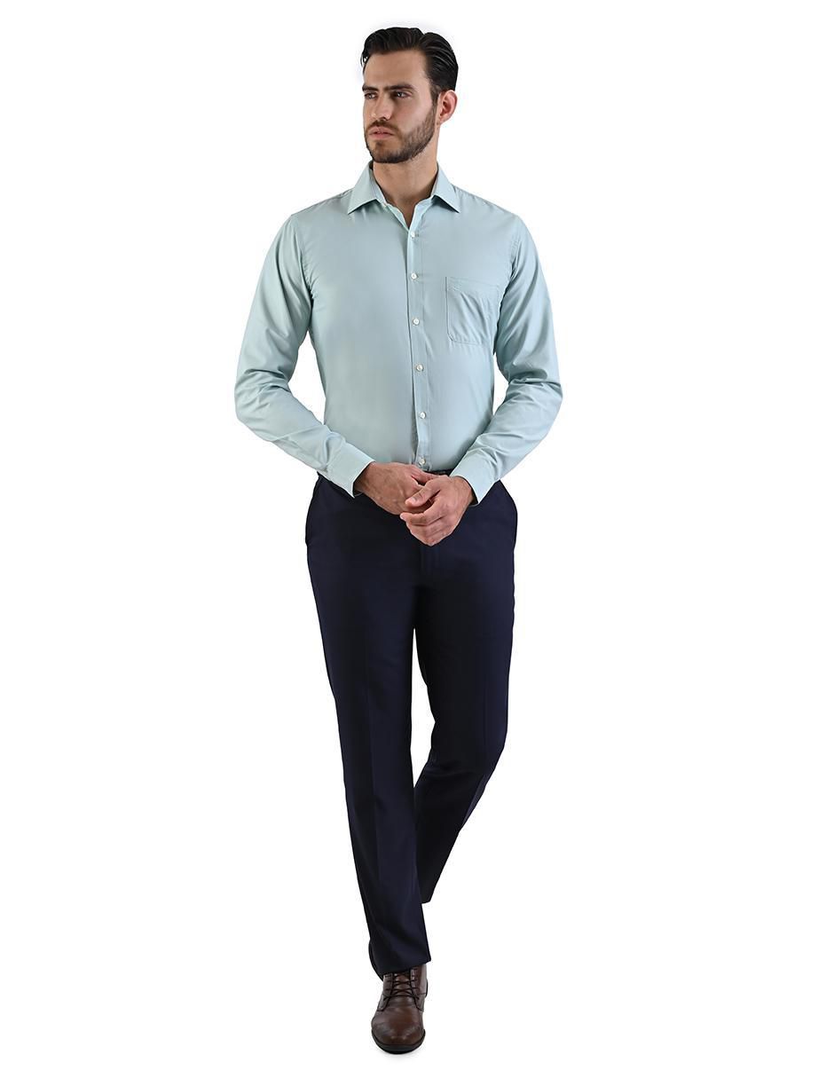 Camisa de vestir manga larga para hombre 8