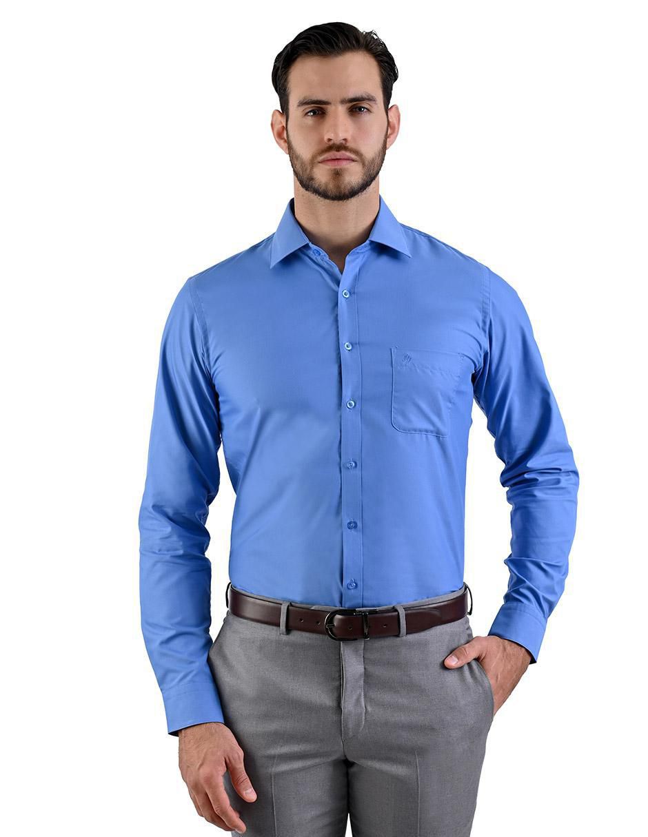 Camisa de vestir manga larga para hombre