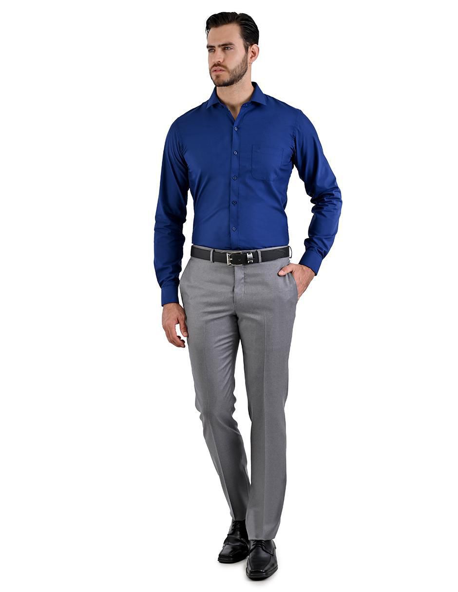 Camisa de vestir manga larga para hombre 4