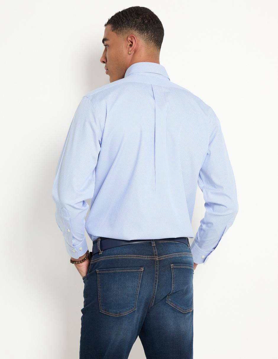 Camisa de vestir de algodón manga larga para hombre 2