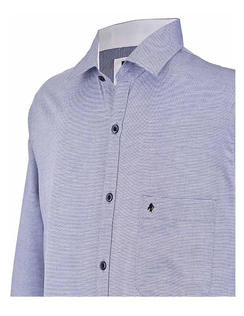Camisa business casual de algodón manga larga para hombre 2
