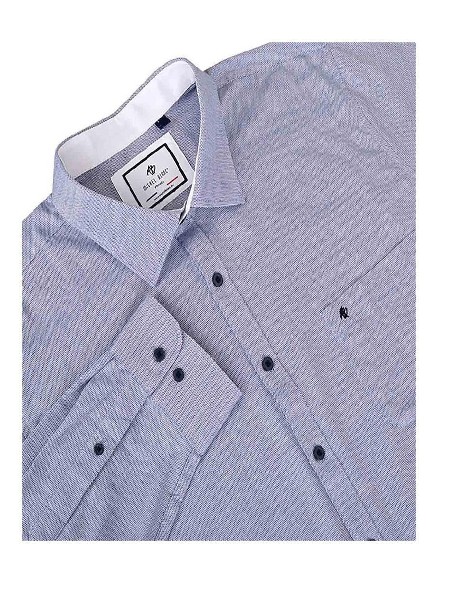 Camisa business casual de algodón manga larga para hombre 3