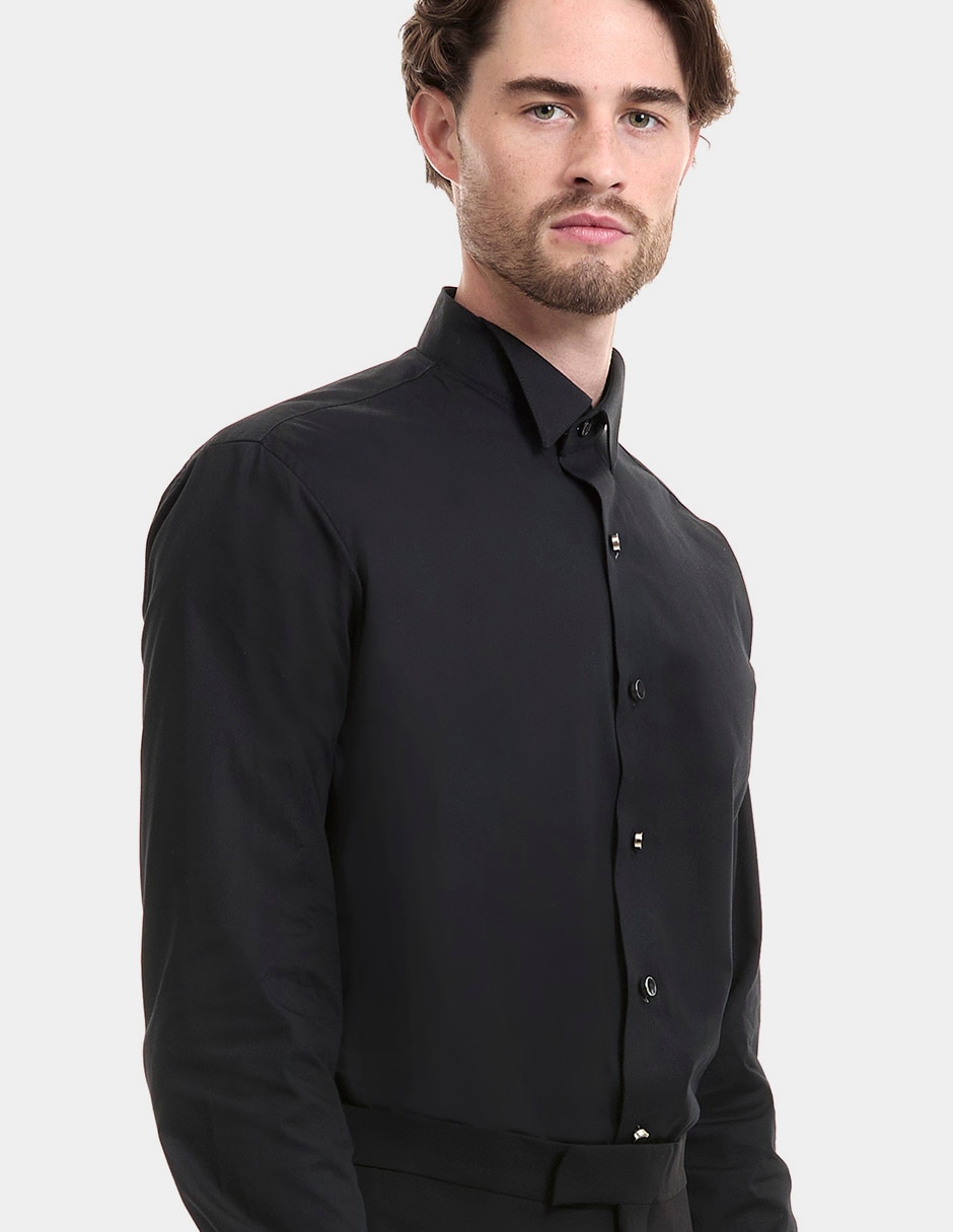 CAMISA FORTI BLACK TIE, 15, NEGRO