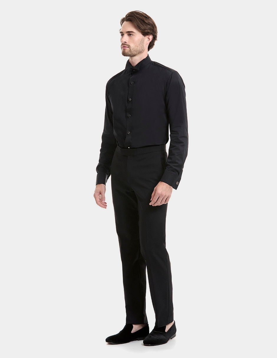 CAMISA FORTI BLACK TIE, 15, NEGRO