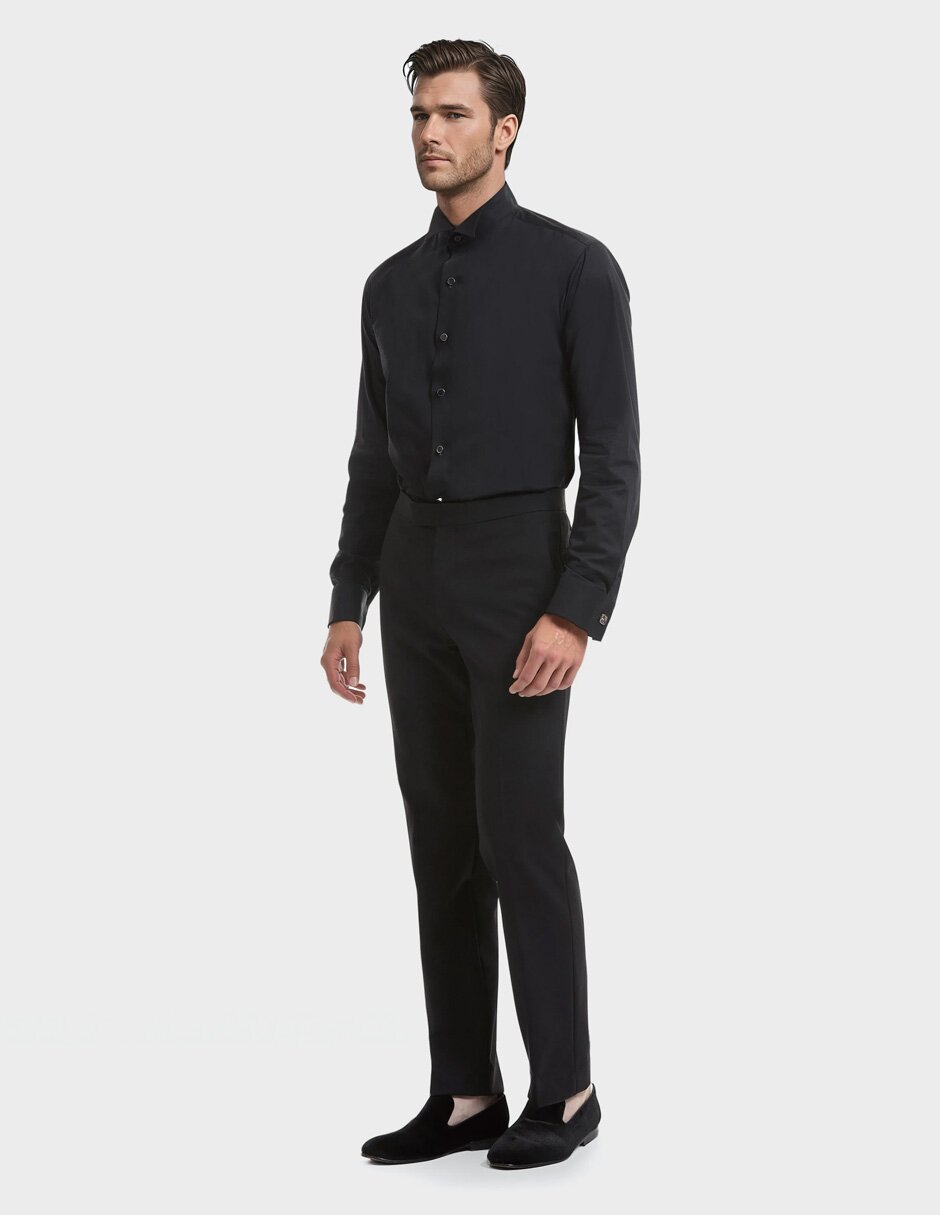 CAMISA FORTI BLACK TIE, 15, NEGRO