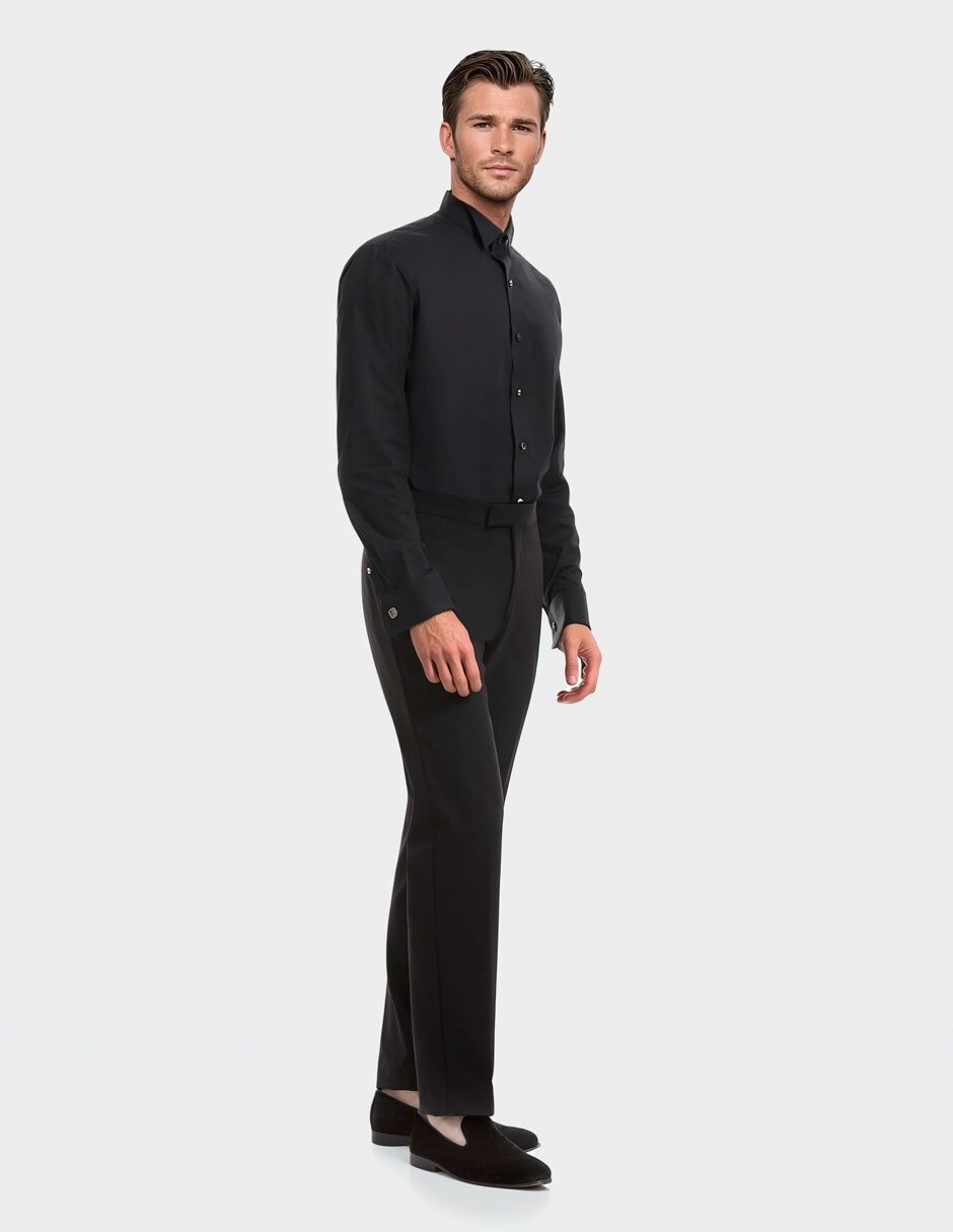 CAMISA FORTI BLACK TIE, 15, NEGRO