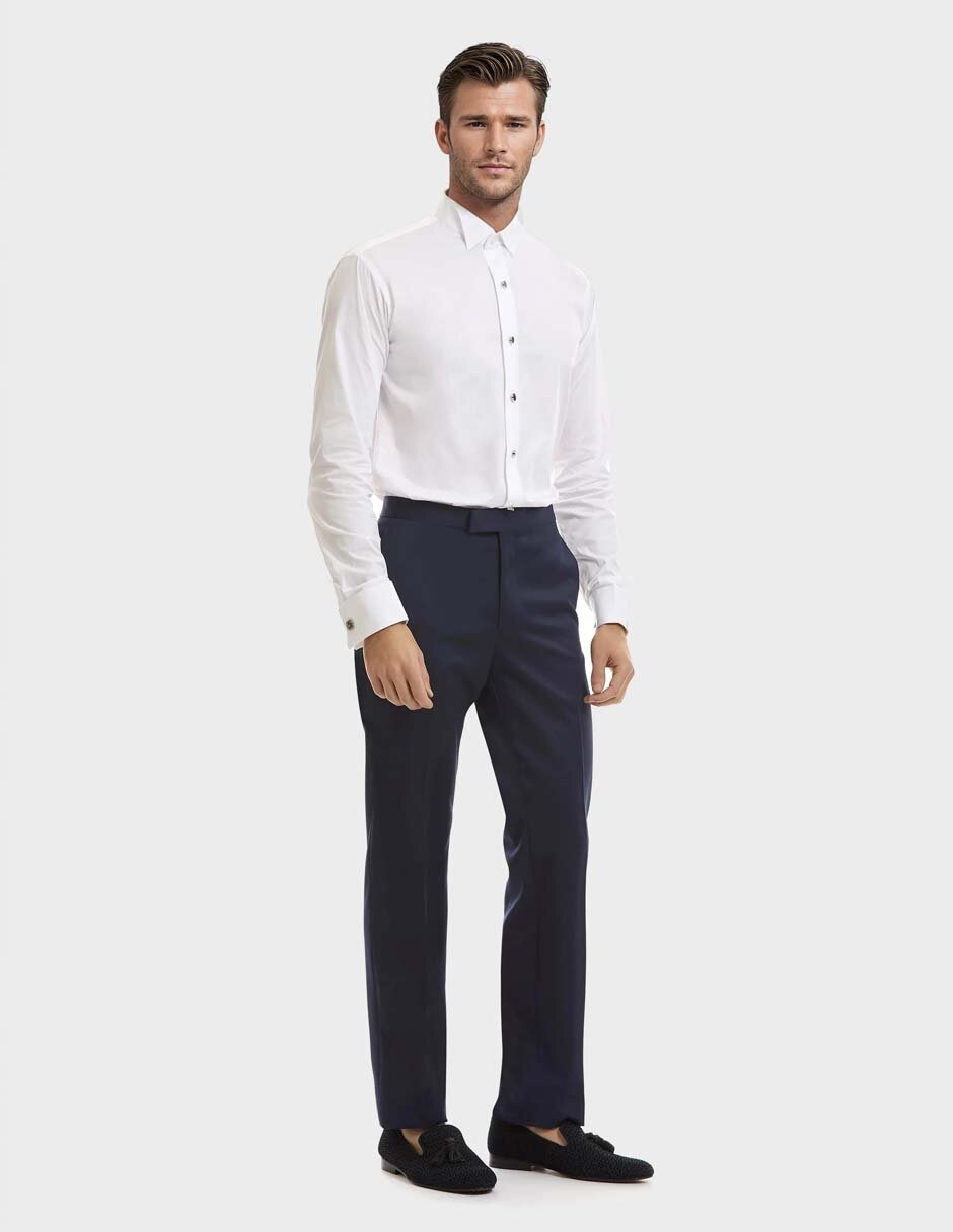 Camisa etiqueta de algodón manga larga para hombre 2
