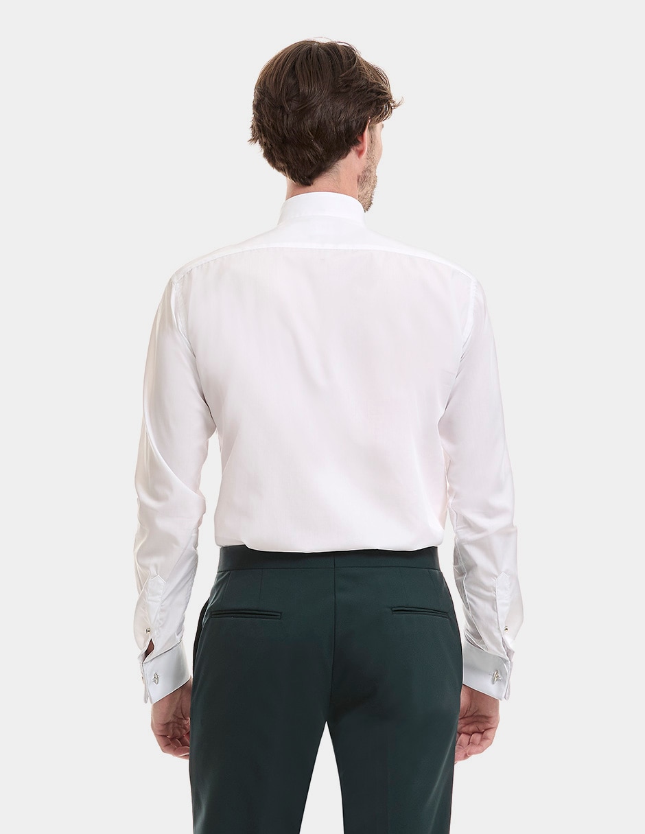 Camisa etiqueta de algodón manga larga para hombre 2