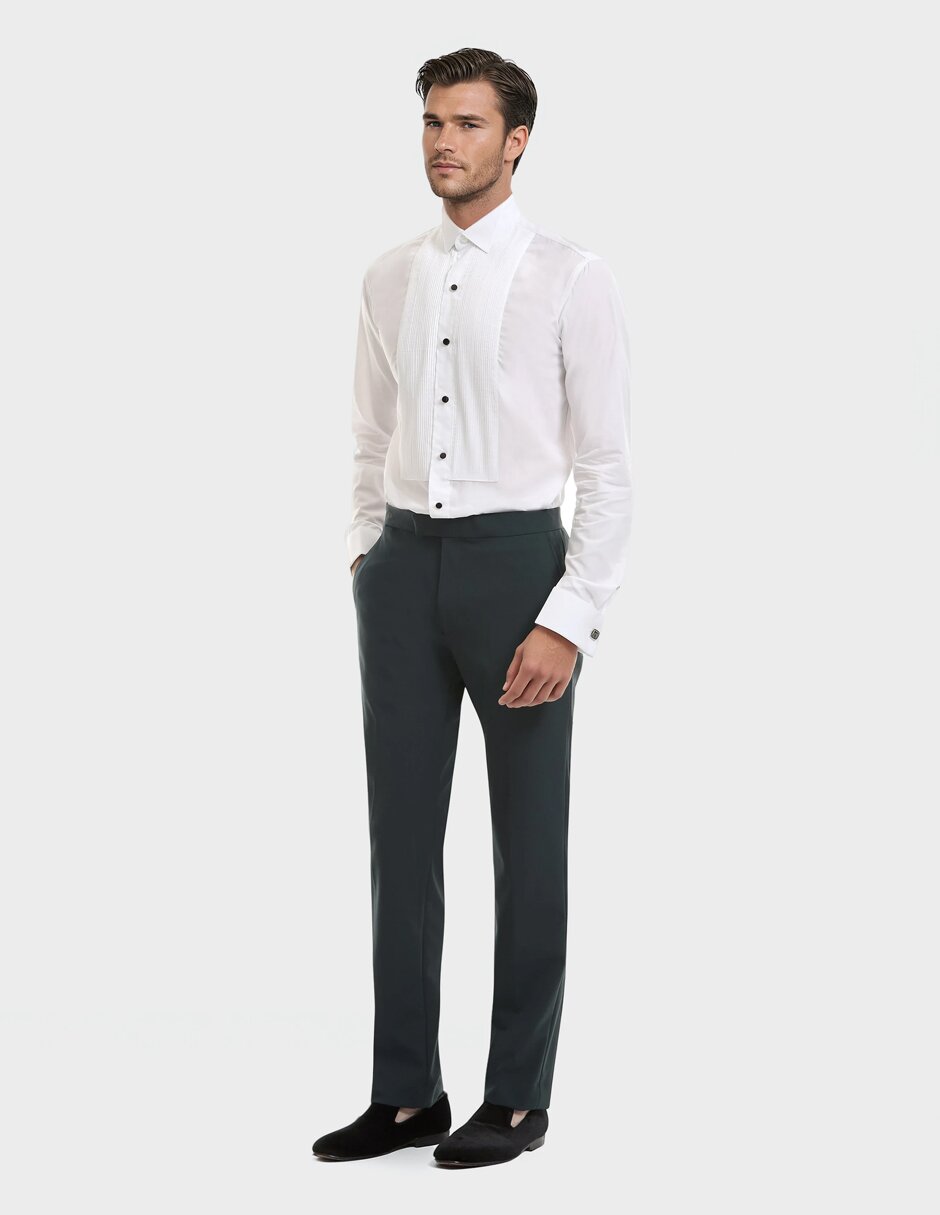 Camisa etiqueta de algodón manga larga para hombre 3