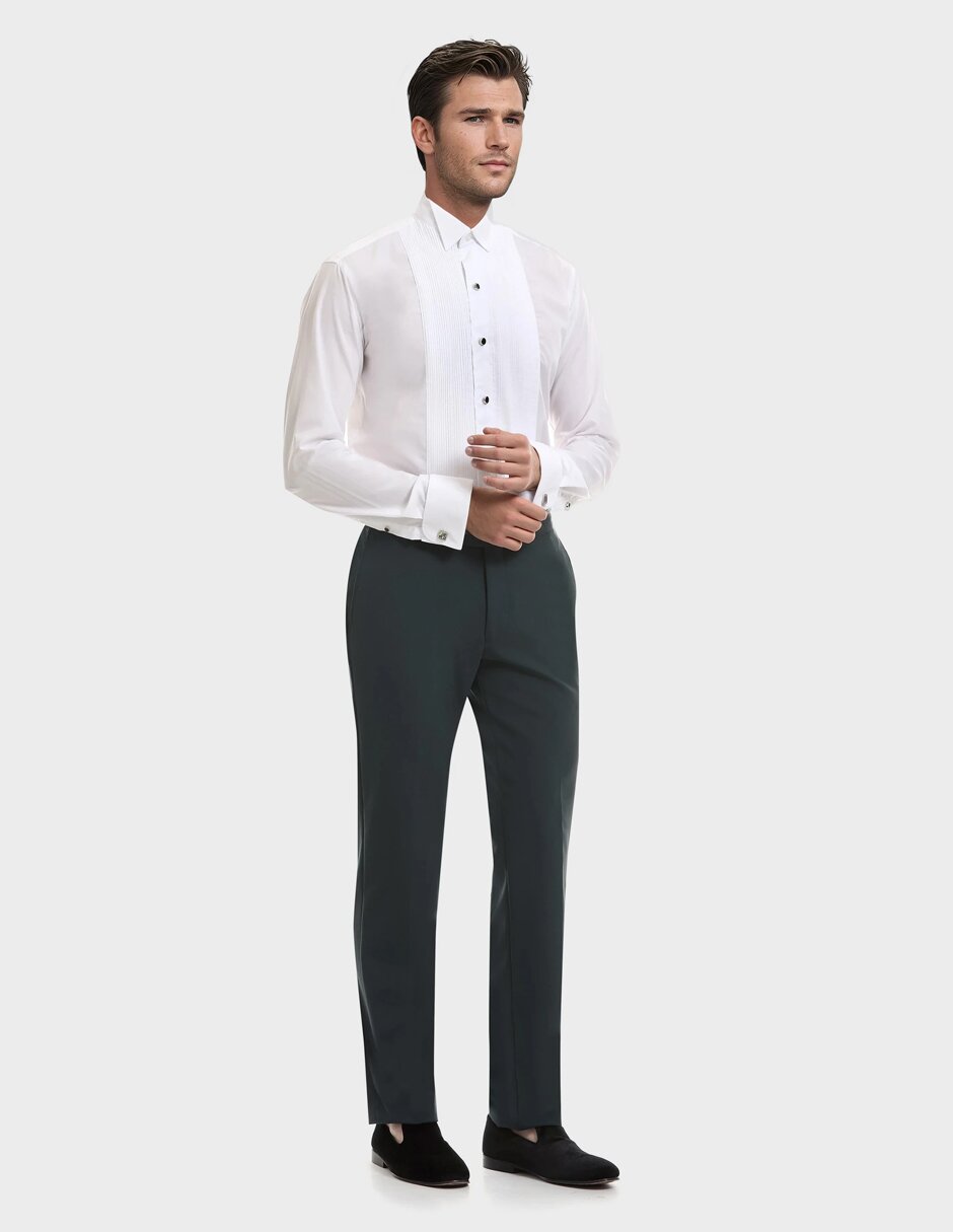Camisa etiqueta de algodón manga larga para hombre 4