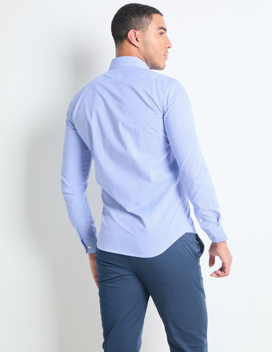 CAMISA SPORT SCAPPI, CH, AZUL MARINO