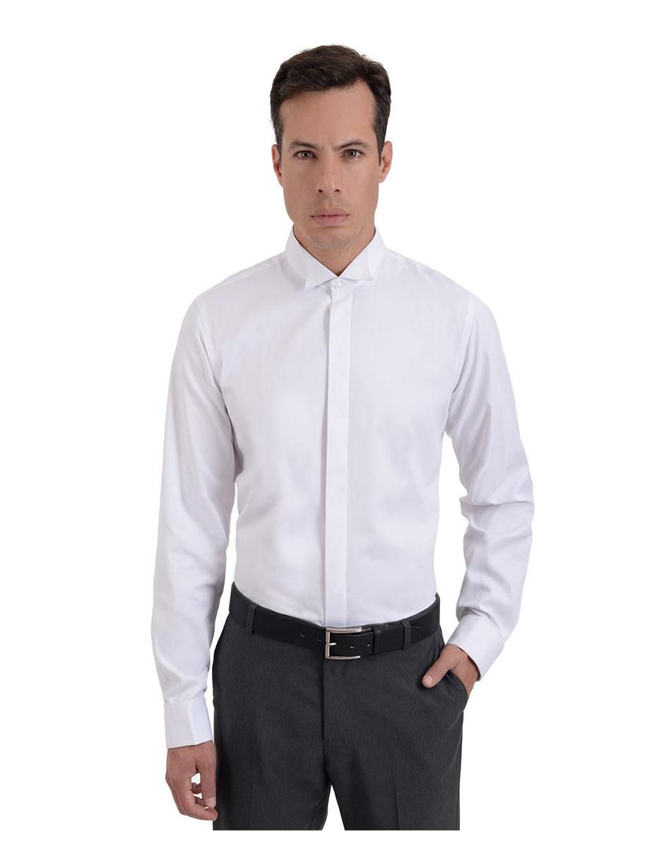 Camisa etiqueta de algodón manga larga para hombre 3