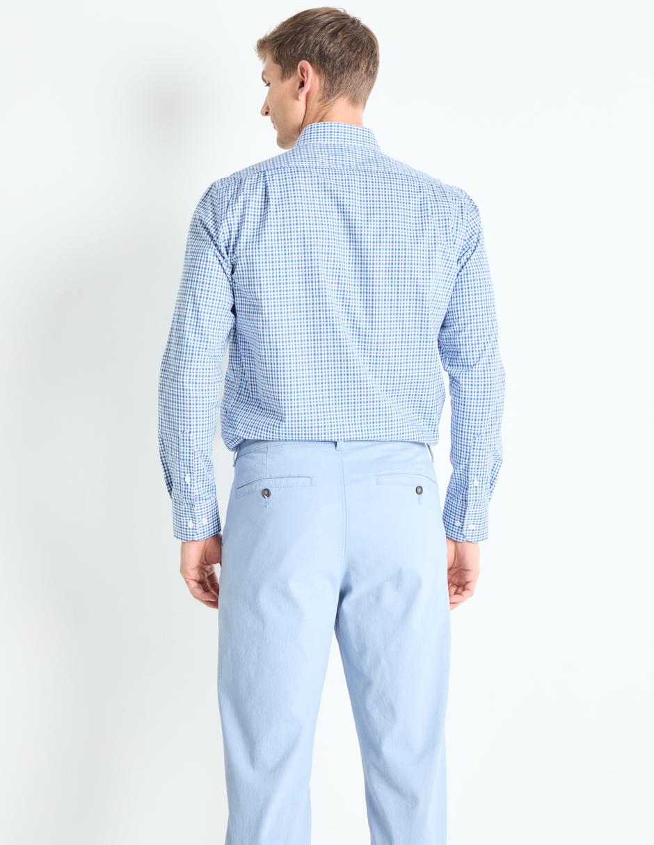 Camisa de vestir de algodón manga larga para hombre 2