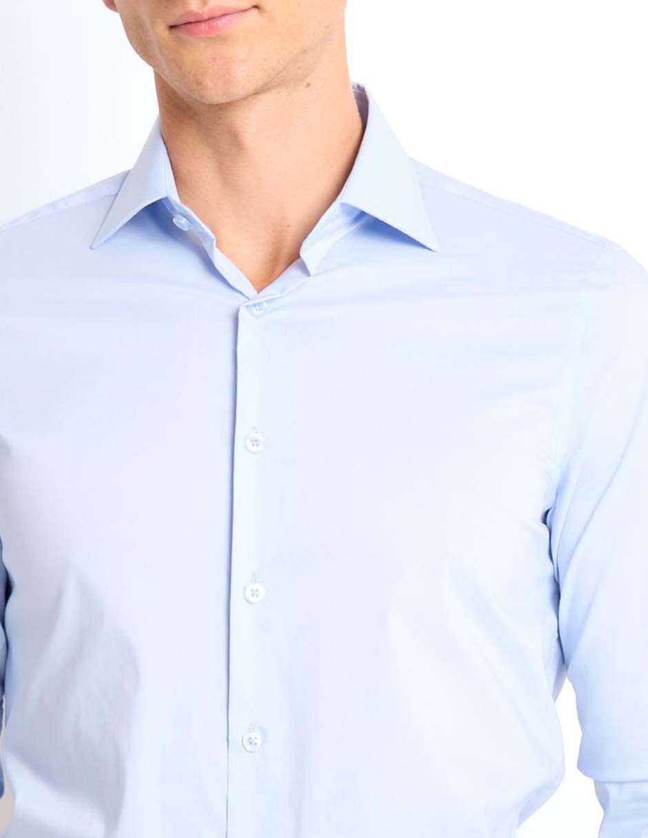 Camisa Business Casual de algodón manga larga para hombre 4