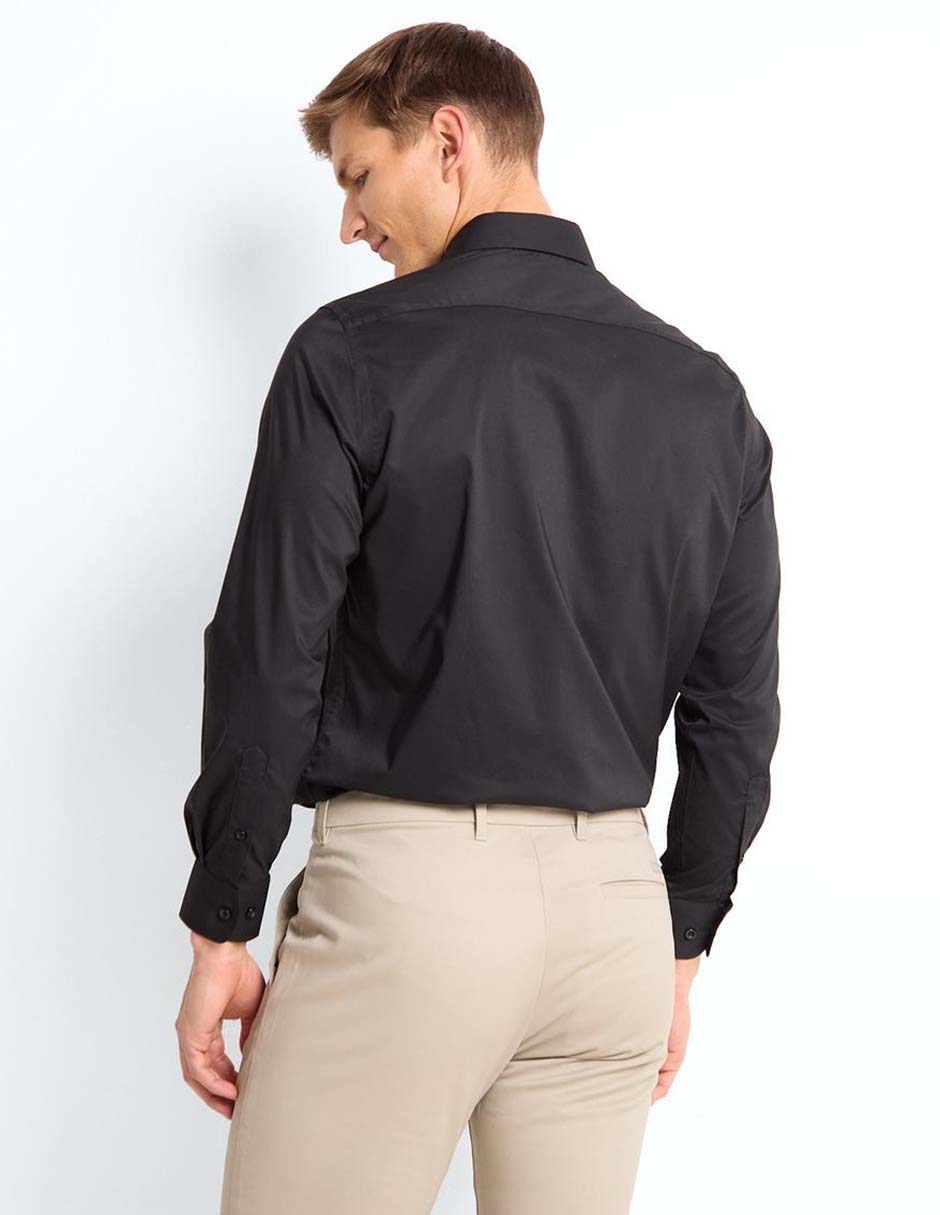Camisa casual de algodón manga larga para hombre 2