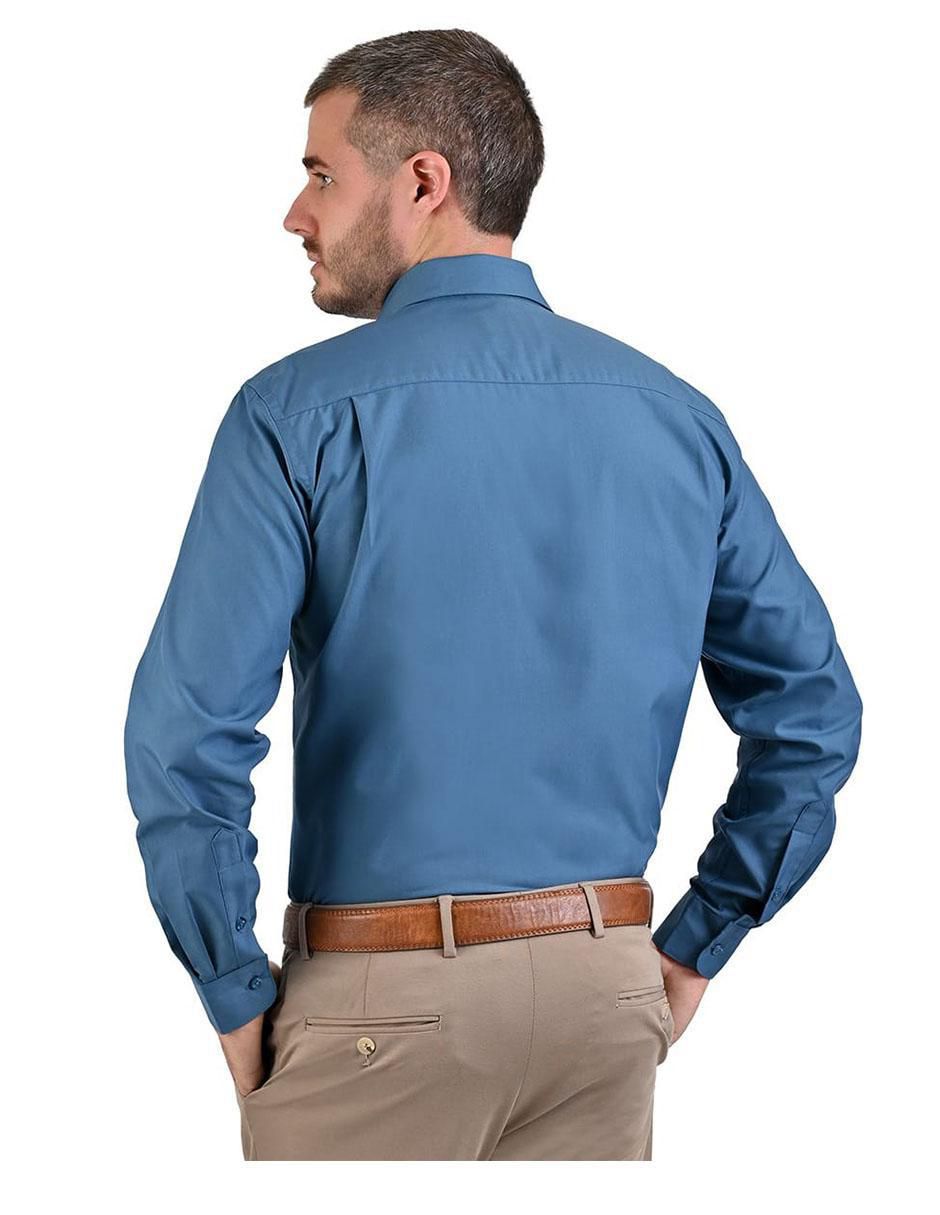 Camisa de vestir manga larga para hombre 4