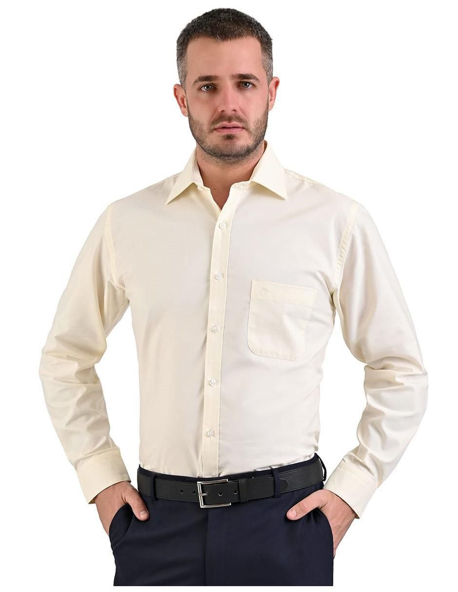 Camisa de vestir manga larga para hombre