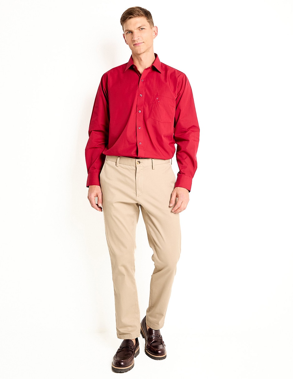 CAMISA MANCHESTER, 15 2-3, ROJO