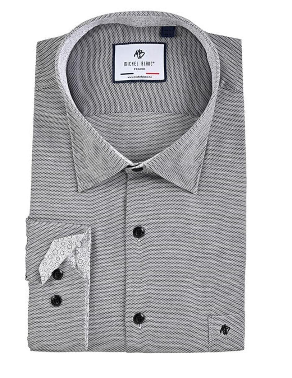 Camisa casual de algodón manga larga para hombre 4